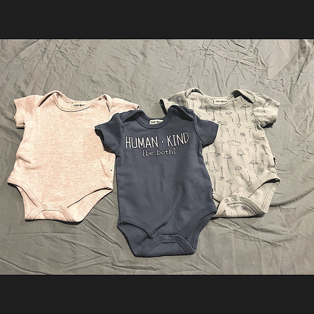 Baby onsies lot. rabbit + bear 3-6 M